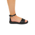 Sandali bassi neri con cinturino alla caviglia P Eco Friendly, Donna, SKU w041000273, Immagine 0